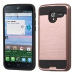 Wholesale Alcatel Stellar Tru 5065N Iron Shield Hybrid Case (Rose Gold)